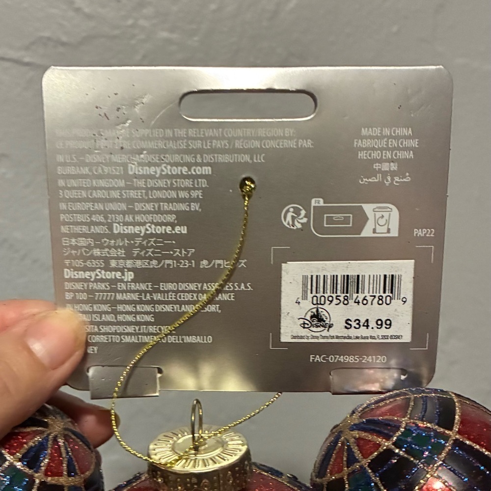 Disney Parks Sketchbook Plaid Mickey Mouse Ornament - Picture 7 of 7